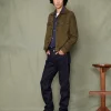 Blouson liam cuir de chèvre | olive original