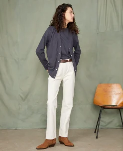 Cardigan en jersey coton recyclé et organique