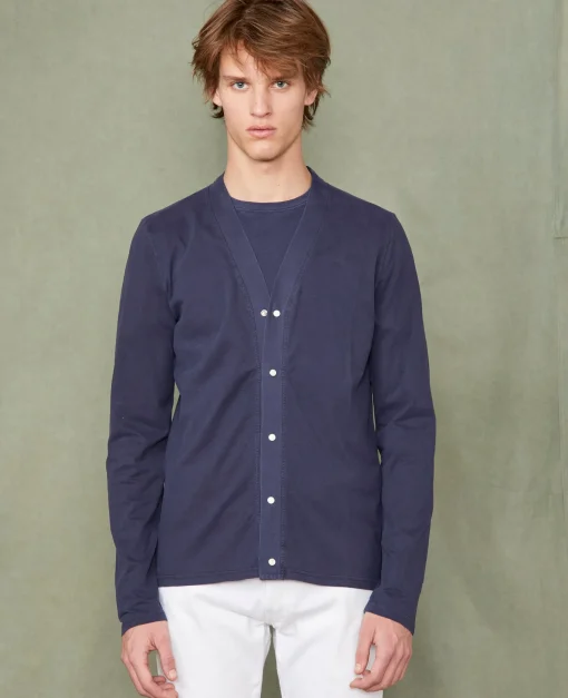 Cardigan en jersey coton recyclé et organique