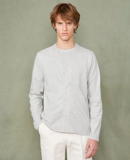 Cardigan en jersey coton recyclé et organique