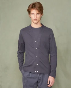 Cardigan en jersey coton recyclé et organique