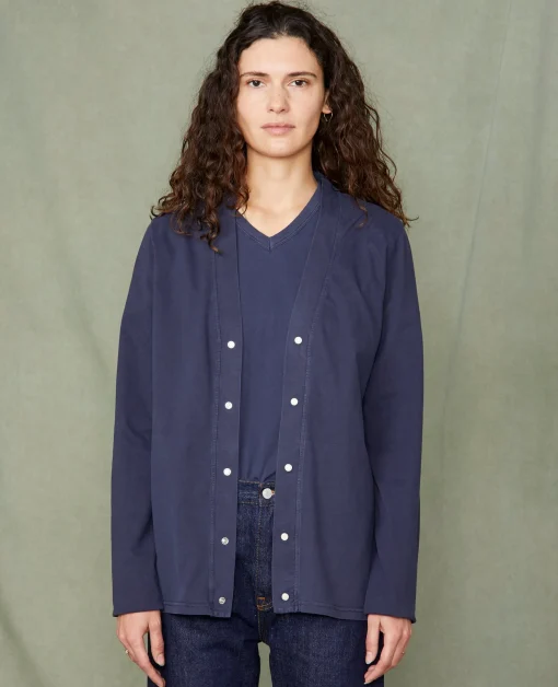 Cardigan en jersey coton recyclé et organique