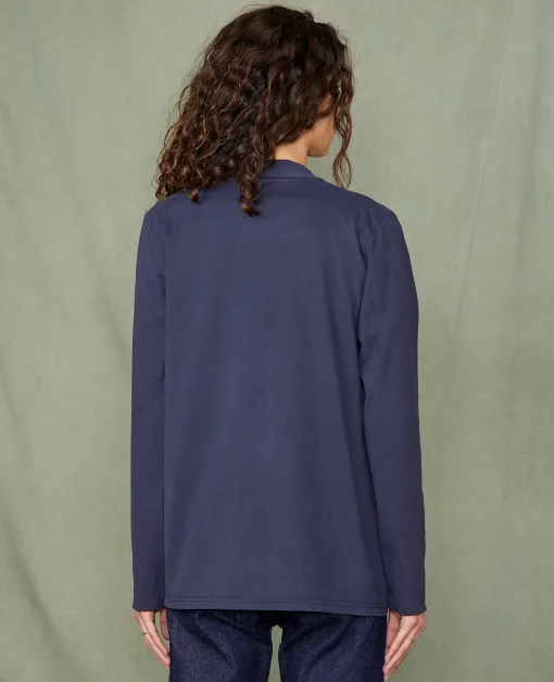 Cardigan en jersey coton recyclé et organique
