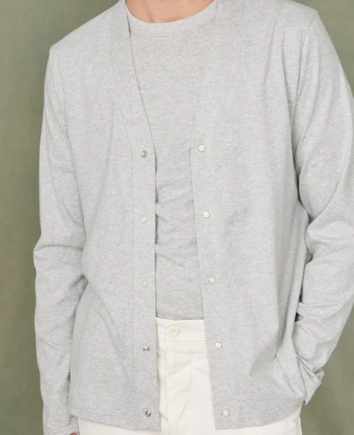 Cardigan en jersey coton recyclé et organique