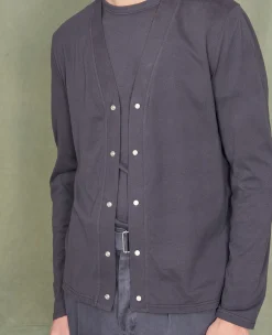 Cardigan en jersey coton recyclé et organique