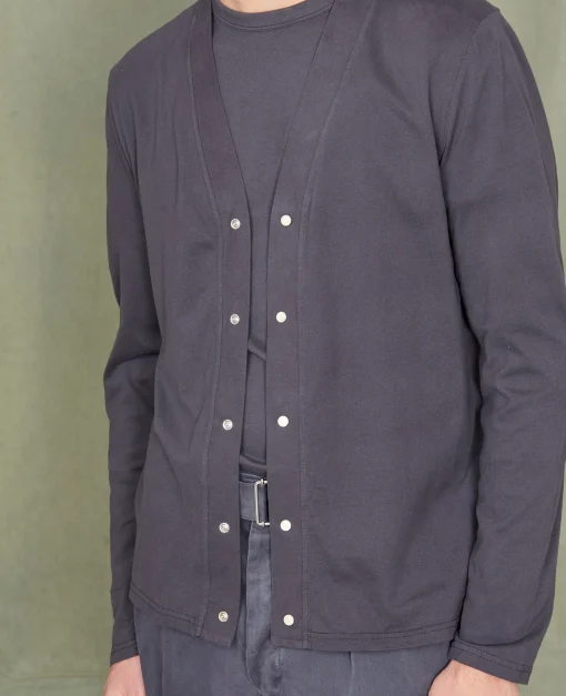 Cardigan en jersey coton recyclé et organique