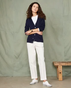Cardigan en maille laine merinos italienne