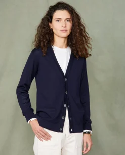 Cardigan en maille laine merinos italienne