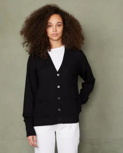 Cardigan en maille laine merinos italienne