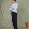 Chemise dungaree chambray délavé