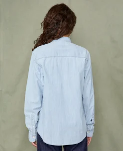 Chemise dungaree chambray délavé