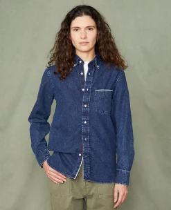 Chemise new button down denim selvedge japonais stone