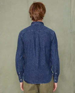 Chemise new button down denim selvedge japonais stone