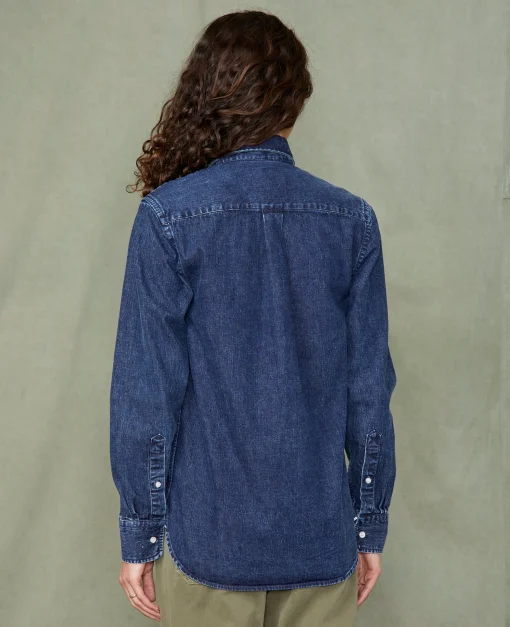 Chemise new button down denim selvedge japonais stone