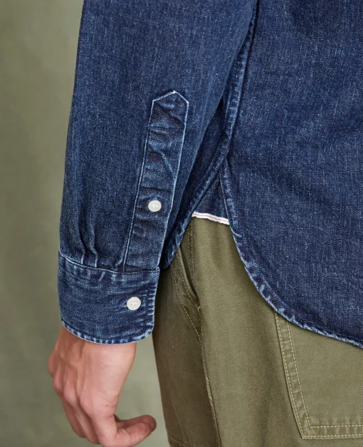 Chemise new button down denim selvedge japonais stone