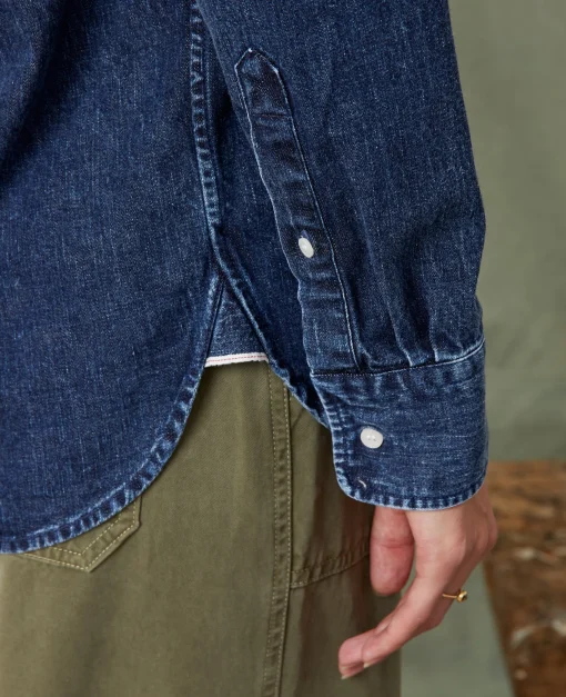 Chemise new button down denim selvedge japonais stone