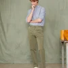 Chemise new button down oxford de coton vichy navy