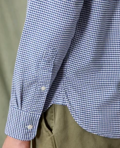 Chemise new button down oxford de coton vichy navy