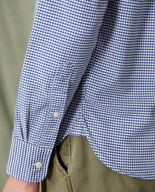 Chemise new button down oxford de coton vichy navy