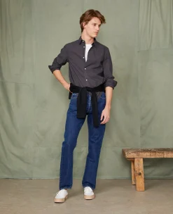 Chemise new soft collar popeline de coton organique