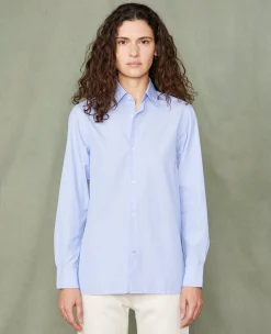 Chemise new soft collar popeline de coton organique