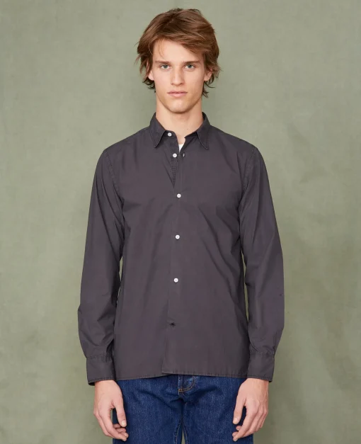 Chemise new soft collar popeline de coton organique