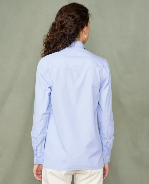 Chemise new soft collar popeline de coton organique