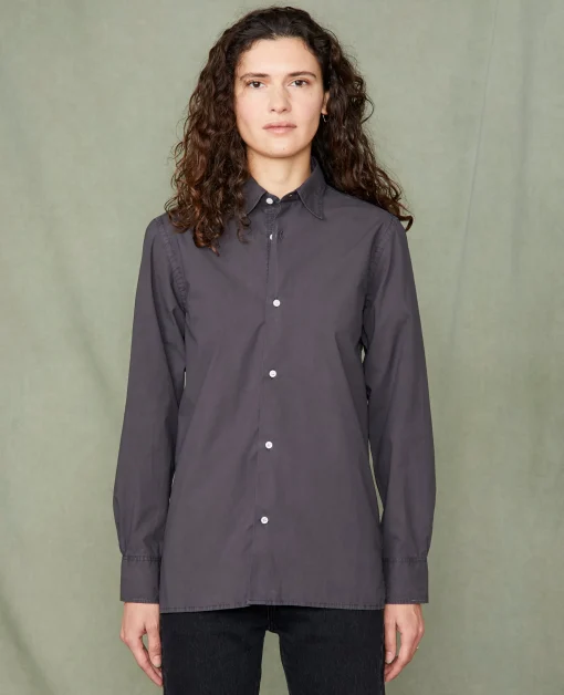 Chemise new soft collar popeline de coton organique