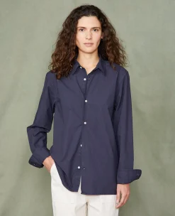 Chemise new soft collar popeline de coton organique