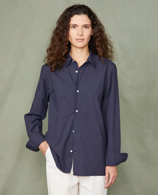 Chemise new soft collar popeline de coton organique