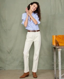 Chemise new soft collar popeline de coton organique