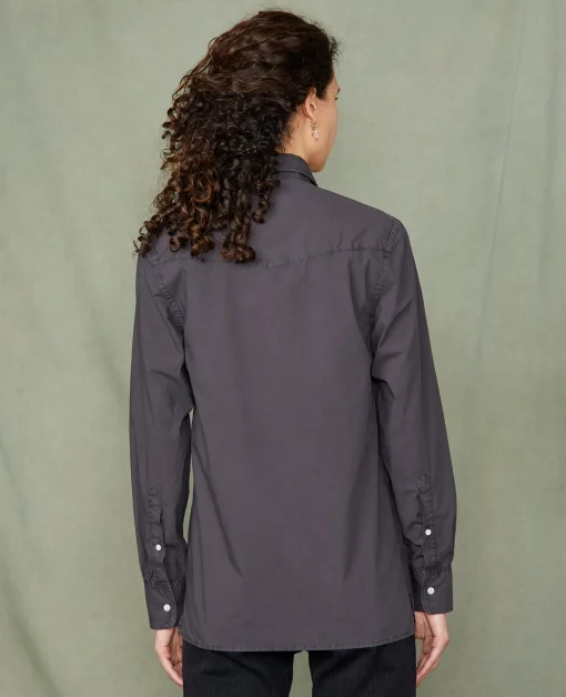 Chemise new soft collar popeline de coton organique