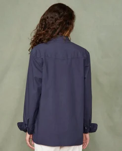 Chemise new soft collar popeline de coton organique