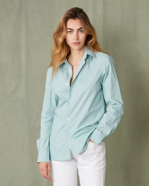 Chemise new soft collar popeline de coton organique