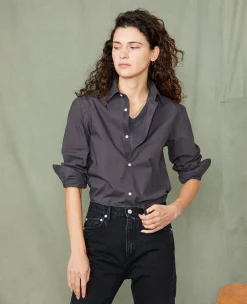 Chemise new soft collar popeline de coton organique