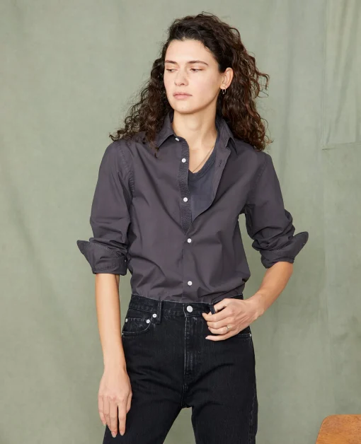 Chemise new soft collar popeline de coton organique