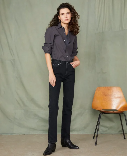 Chemise new soft collar popeline de coton organique
