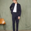 Chino a taille elastique coton italien organique