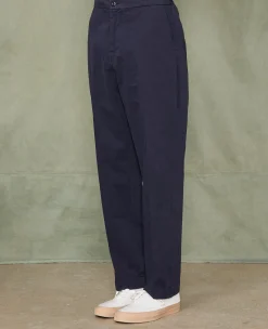 Chino a taille elastique coton italien organique