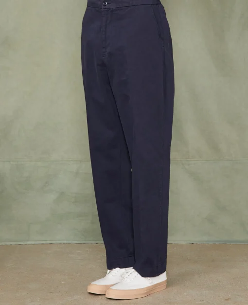 Chino a taille elastique coton italien organique