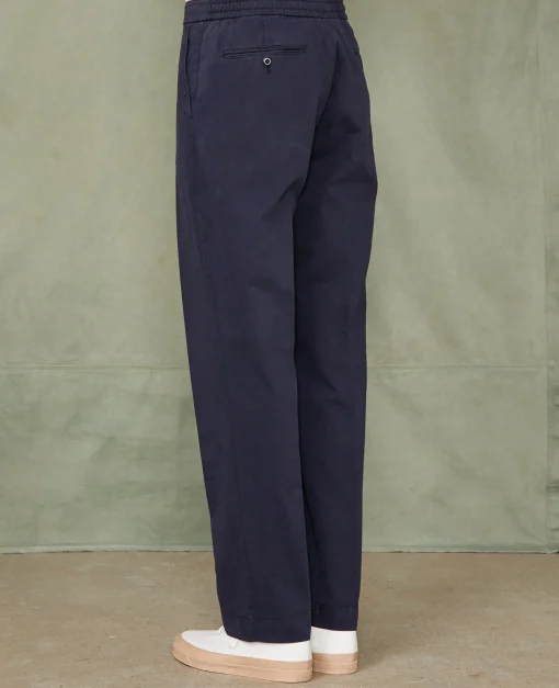 Chino a taille elastique coton italien organique