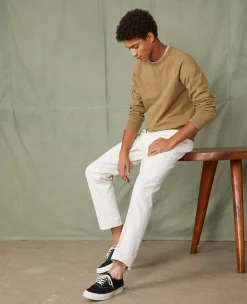 Chino plain front coton italien organique