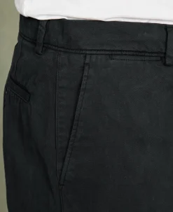 Chino plain front coton italien organique