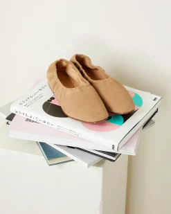 Dorleac goat suede ballerine 100% goat suede