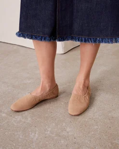 Dorleac goat suede ballerine 100% goat suede
