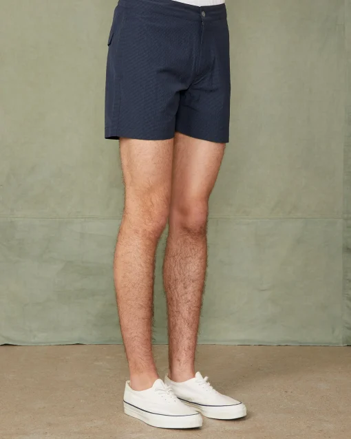 Maillot roman nylon seersucker