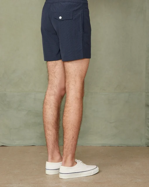 Maillot roman nylon seersucker