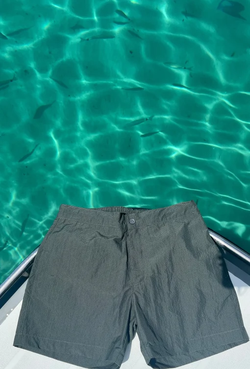 Maillot roman nylon seersucker