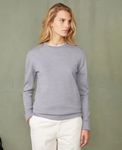 Pull col rond laine merinos italienne