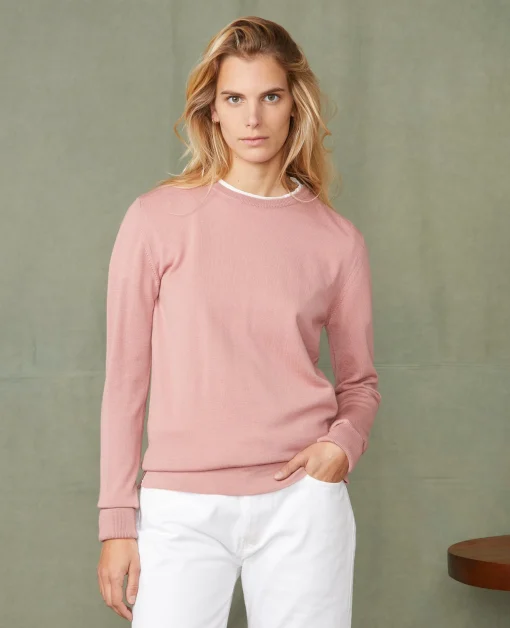 Pull col rond laine merinos italienne